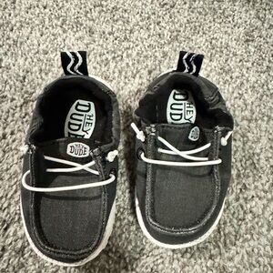 Hey Dude Kids Black Moccasins